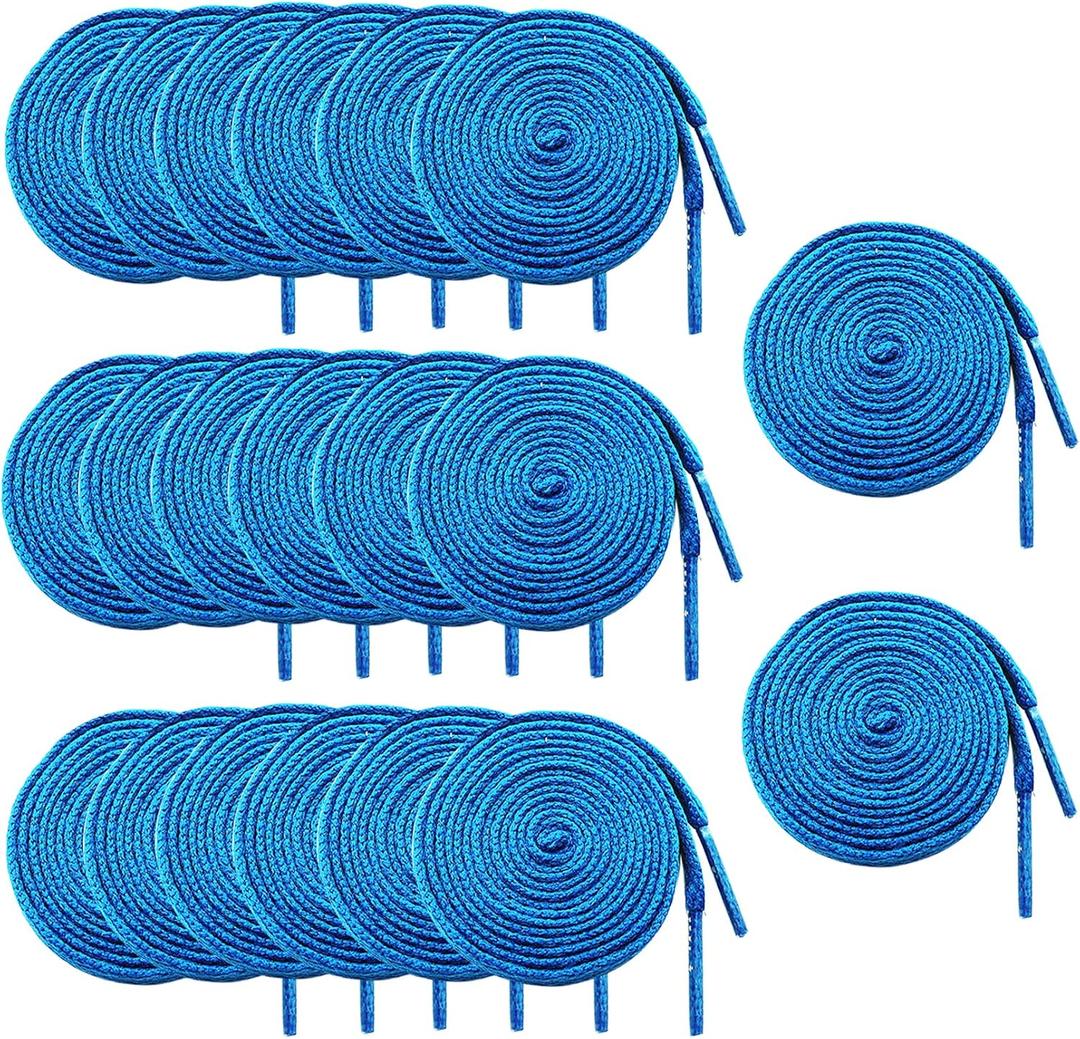 Luckkyme 20Pack Replacement Drawstrings Drawcords for Pants Sweatpants Hoodies Scrubs Jackets Shorts 47" Long (Light Blue)