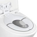 Orzbow Foldable Travel Potty Training Seat, Toddler Toilet Seat Attachment for Adult Toilets, Portable Potty with Suction Cups, Adjustable Length, Splash Guard, Non-Slip Base, Easy to Clean, White