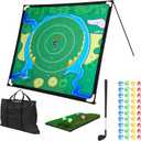 Chipping Golf Game Set, Backyard Golf Game, Equipped with Adjustable Clubs, Balls x 40; The Original Portable Golf Game for Chipping Practice for Family Golfers, 6.5 x 6.5 feet