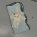 Double Stitch Scalloped Throw Pillow Covers - 100% Cotton Decorative Boho Pillow Covers 20 x 20inch, Made in India, Square Cushion Case, Modern Home Decor for Couch Sofa Living Room, Aqua Mint