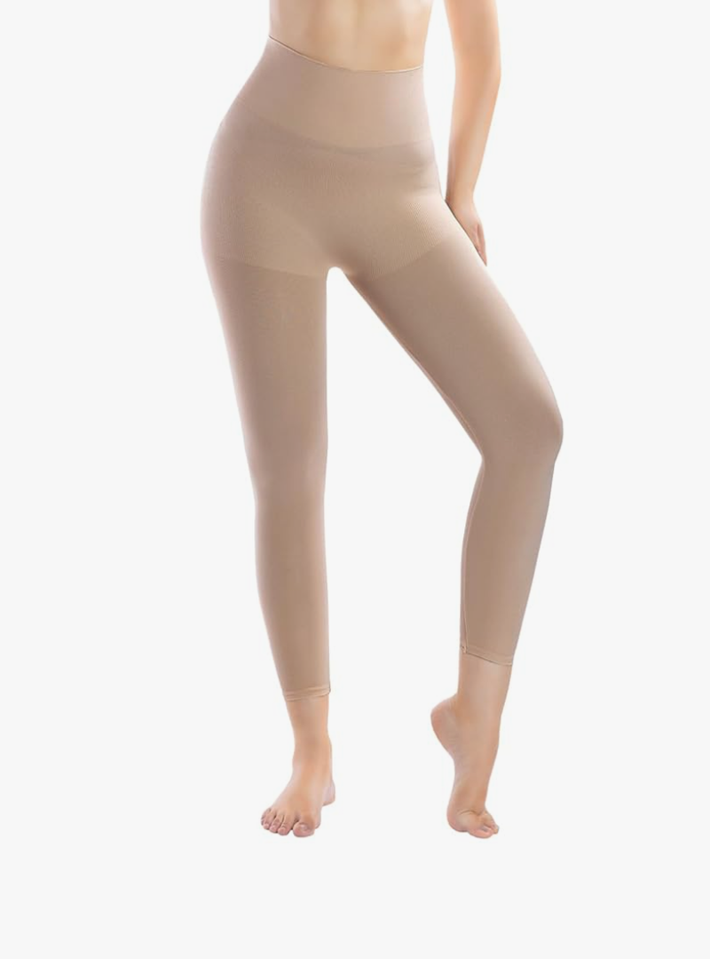 +MD Shapewear for Women Tummy Control Seamless High Waisted Light Compression Footless Tights Leggings
Color: Sienna, Size: Medium