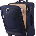 LOVEVOOK Carry On Luggage 22x14x9 Airline Approved, Softside Suitcase with Spinner Wheels for Men Women, 22 Inch Rolling Luggage with TSA Lock Multiple Compartments for Travel Business Trip (Blue)