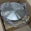 Amazon Basics 12 quarts Stainless Steel Aluminum-Clad Stock Pot with Cover