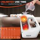 Steam Cleaner, Handheld Steamer for Cleaning, Multipurpose Pressurized Steam Cleaners for Home Use with Continuous Steam Lock, Unlimited Use Time and 11 Accessory Kit to Remove Grime