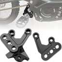 SMOTECC Surron Foot Peg Brackets, Electric Bike CNC Motorcycle FootPeg Pedal Bracket Compatible with Sur Ron Light Bee X/Sur Ron Light Bee S -Black