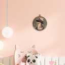 Whimsical Chicken Round Wall Art Framed, Dark Moody Rooster Round Wall Decor, Rustic Farm Animal Chicken Hanging Canvas Prints Wall Sculptures for Kitchen Bedroom Living Room Decor, 10x10 Inch