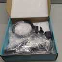 10X 30X Large Magnifying Glass with Light and Stand, 5-inch Lighted Magnifier, 72 LED 3 Color Modes Stepless Dimmable, Hands-Free Magnifying Glass Desk Lamp for Reading Craft Hobby Close Work Black