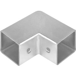 12 Pcs 1" Square Tube Fittings-2 Way Connector, L Square Tubing 90 Degree Corner Joint Fence Rail Clamp