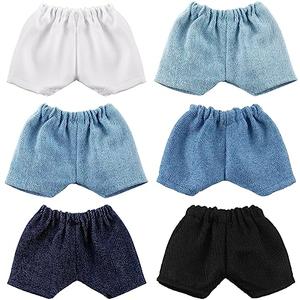 Bencailor 6 Pcs Short Doll Pants Clothes Shorts Smart Clothes Accessories for Christmas 8-12 Inch Dolls, 6 Colors (Style 2)