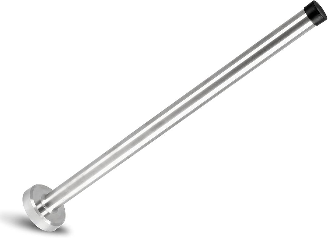 BokWin 12 Inch Wall-Mounted Door Stopper, Extra Long Door Stop, Heavy Duty Stainless Steel Door Stopper with Sound Dampening Rubber Bumper for Protects Your Walls from Damage