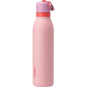 Owala FreeSip Twist Insulated Stainless Steel Water Bottle with Straw for Sports and Travel, BPA-Free, 24-oz, Angel Food Cake