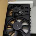 621-052 Air Conditioning Dual Radiator & Condenser Cooling Fan Assembly for Chevrolet Equinox Pontiac Torrent 2006 2007 2008, GM3115204 19129813 19129815