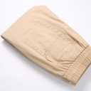 Mens Casual Cargo Joggers Pants Elastic Waist Slim Fit Stretch Chino Work Pants Twill Track Sweatpants Trousers (Black)