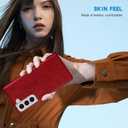 ZZXX for Samsung Galaxy S22 Wallet Case with [RFID Blocking] Card Slot Stand Strong Magnetic Leather Flip Fold Protective Phone Case for Samsung Galaxy S22 Case Wallet(Red-6.1 inch)