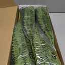 FOREST PRINCE 35" Fake Ferns, 4 Large Artificial Bonston Ferns Bushes Plants with 39 Fronds for Outdoors Garden Patio Porch Entrance Low Maintain Home Decor