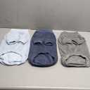 Dog Sweater, 3 Pack Dog Sweaters for Small Dogs Girl Boy, Ultra Soft Warm Puppy Clothes Dog Coat for Winter (Gray+Azure+Navy, X-Large)