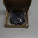 2Pcs Speaker Drum Paper, Paper Speaker Subwoofer Cones 1 Inch Inner Diameter with Rubber Surround for 5 Inch Speakers, Black