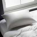 Globon King Size Firm Down Feather Pillow,Hotel Collection Bed Pillow for Side & Back Sleepers, 100% Cotton Cover, Luxury 3-Layer Support Pillow, 20x36 Inch (1 Pack)