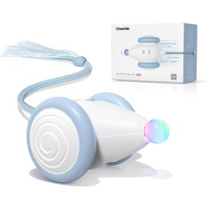 Cheerble Interactive Cat Toys for Indoor Cats, Automatic Moving Kitten Toys, Wicked Mouse Neo Cat Toy with Tail & Lights, Pet Cat Supplies, Rechargeable Cat Toys for Bored Indoor Adult Cats