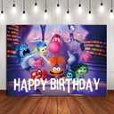 1Pack Set Inside Out Party supplies for kids birthday party decoration (Backdrop)