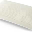 Talalay 100% Natural Premium Latex Pillow,Bed Pillow for Sleeping with Removable Cotton Cover, Helps Relieve Pressure, Breathable, Pressure Relief, Durable, Best Gift (Standard (Medium))