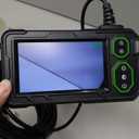 Endoscope Camera with Light, 4.3" Inspection Camera, 1920P HD Borescope with 8 LED Lights, IP67 Waterproof Snake Sewer Tools, 16.4ft Semi-Rigid Drain Endoscope Cool Gadget (Green)