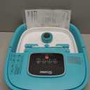 HOSPAN Collapsible Foot Spa with Heat, Bubble, Red Light, and Temperature Control, Foot Bath Massager with 8 Shiatsu Massage Rollers, Pedicure Foot Spa for Relaxation - FS01A (Sky Blue)