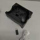 Dual Hall Effect PC Controller-Enhanced Wireless Bluetooth Controller with Hall Joysticks & Triggers & Joystick Speed Down for PC Windows/iPhone/Android/Switch/Steam/TV (With USB Dongle & Phone Clip) (Black)