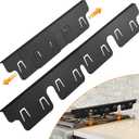 Stop Spills & Crumbs! Stainless Steel Stove Gap Covers (2 Pack) | Heat-Resistant Filler for Gas Stoves & Ovens | Adjustable 13.8" to 27.5" | Non-Slip, Easy Clean, Tool-Free Install (Black)