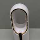 Desk Fan Bladeless, 11.8 Inch Office Fan Small, Quiet, 3 Speed Adjustment, Touch Control, Easy to Clean, Desk Fans Small Quiet, Ideal for Office, Living Room, Bedroom (White/Gold)