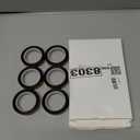 MEBMIK 6 Rolls 10mm x16m(52FT) Heat Tape High Temperature Heat Resistant Tape Heat Transfer Tape for Heat Sublimation Press Vinyl,No Residue