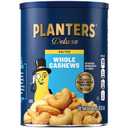 PLANTERS Deluxe Salted Whole Cashews, Party Snacks, Plant-Based Protein, Quick Snack for Adults, After School Snack, Roasted Cashew Flavored with Sea Salt, Bulk Nuts, Kosher, 1 lb 2.25oz Canister (EXP 11/07/27)