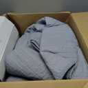 Tommy Hilfiger - Queen Quilt Set, Soft Cotton w/Breathable Feel, Lightweight Bedding for Year Round Comfort, 3 Piece Bed Set w/Matching Pillowcases (Christopher Blue)