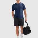 MAGCOMSEN 2 Pack Men's Short Sleeve Dry Fit Athletic Shirts UPF 50+ Running Gym Workout Tops Moisture Wicking Cooling Shirts (S)