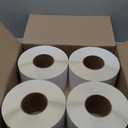 L LIKED 4000 Thermal Labels 4" x 6" Perforated Industrial Thermal Shipping Labels with 3" Core, (Commercial Grade)