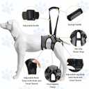LIANZIMAU Dog Sling for Large Dogs Adjustable Hind Leg Support Lift Harness Senior Canine Mobility Aid Carrier for Back Legs Walking Rehabilitation