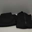 ANRABESS Women 2 Piece Outfits 2025 Fall Fashion Airport Wide Leg Pants Lounge Set Leisure Travel Vacation Clothes Sweatsuits Black Medium