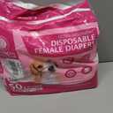American Kennel Club Female Dog Wrap, Disposable Diapers with Wetness Indicator, Small, 50 Count