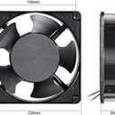 uxcell Cooling Fan 120mm x 120mm x 38mm DP200A AC 220-240V 0.14A Dual Ball Bearings