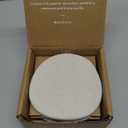 Dorai Home Stone Coaster Set  4 Absorbent Diatomite Coasters for Instant Drying, Modern Design, Sandstone