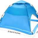 Sun Shade Sails for Swimming Pool,2 Person Automatic Pop Up Pool Spa Sun Shelter,UPF 50+ UV Protection and Waterproof Floating Shade Tent for Pool and Lake with Carry Bag (Blue New)