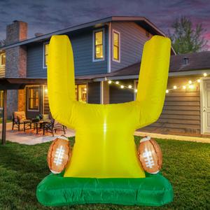 Football Party Decor Inflatable Football Goal Post Decoration,Football Birthday Outdoor Decorations Blow Up Football Goal Post for Tailgate Decorations Game Day