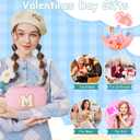 YOOLIFE Gifts for Teen Girls - Personalized Initial Makeup Bag, Birthday Gifts for Women Sister Friend Daughter Girls Kids (Green)