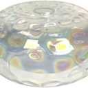 Wrlmfy Hammered Glass Shade Replacement for E26 Pendant Light, Chandelier, Table Desk Floor Lamp and Wall Sconce, 11" Stained Lampshade for Vanity Light, Dia 11", Height 5.5", Fitter 1.65" (Stained)