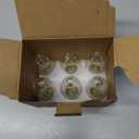 Energetic E12 B10 LED Classic Candelabra Clear Light Bulb, 40 Watt Equivalent, Soft White 2700K, Filament Clear Glass, Non-Dimmable, UL Listed, Pack of 6