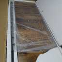 HCHQHS Bookshelf, 3-Tier Industrial Bookcase, Rustic Open Book Shelf, Wood and Metal Horizontal Bookshelves