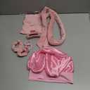 weiwei Heatless Overnight Curling Headband, 70" Soft Hair Rollers to Sleep In, Long Wave Hair Wrap for Women, 9PCS Curling Rod Gift Set (Pink)