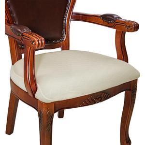 CZL Dining Room Chair Covers Set of 6, Zipper with Rear-Covered Dining Chair Covers for Dining Chairs with Arms Stretch Jacquard Dining Chair Slipcover Removable Washable,6 Pack (Beige)