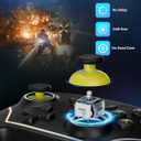 Multi-Platform Wireless Controller, PC Gaming Controller with 2.4G Adpater/Hall Joysticks/Hall Triggers/1200 mAh Battery/4 Programmable Buttons/RGB Lighting, Compatible with PC Windows 7/8.1/10/11, Switch/OLED/Lite, iOS, Android, Steam-Black