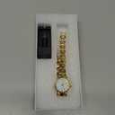 TWOPTION Womens Waterproof Wrist Watch,Women's Small Thin Analog Bracelet Quartz Watch Dainty Christmas Gifts (Gold)